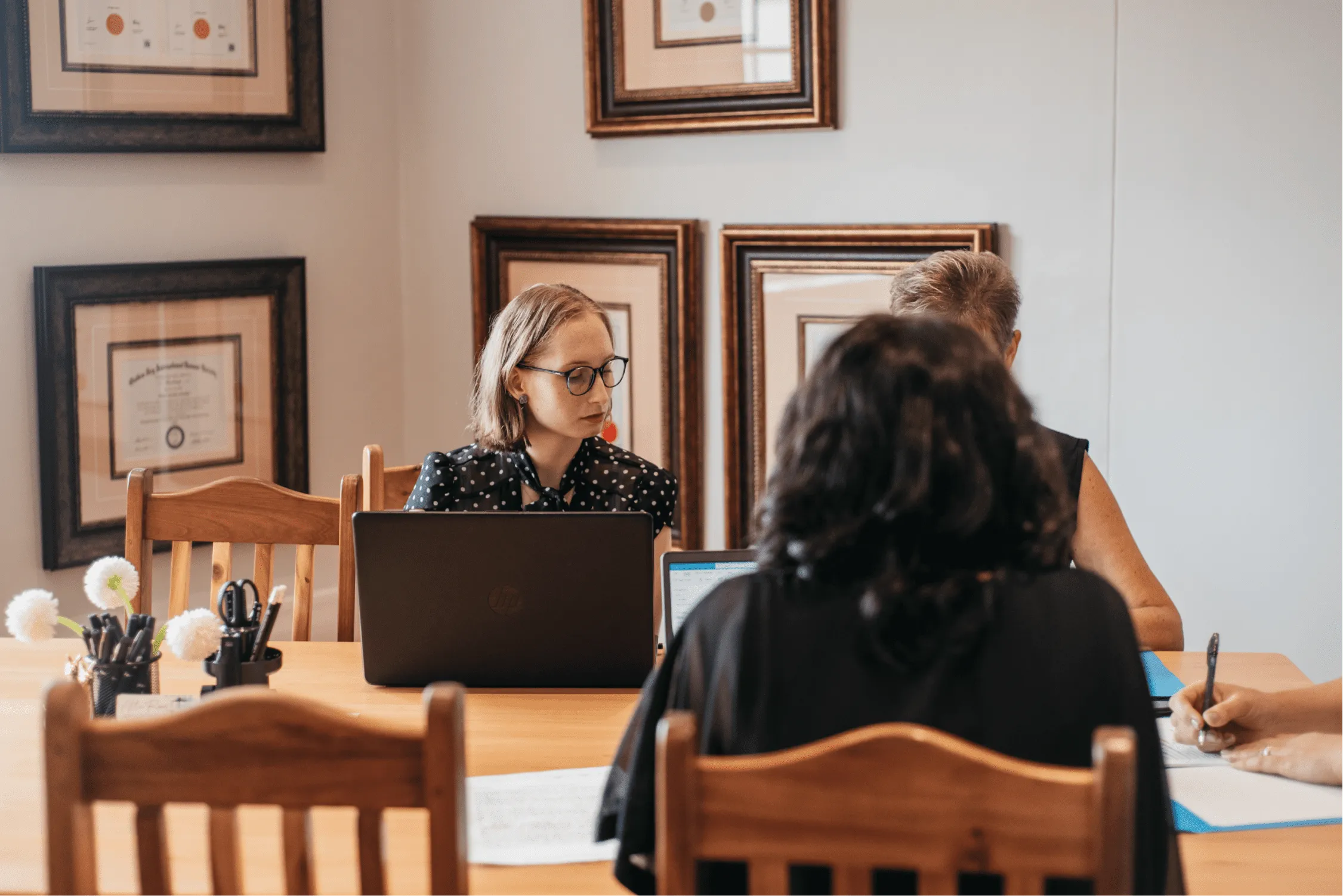 Ladies having a meeting