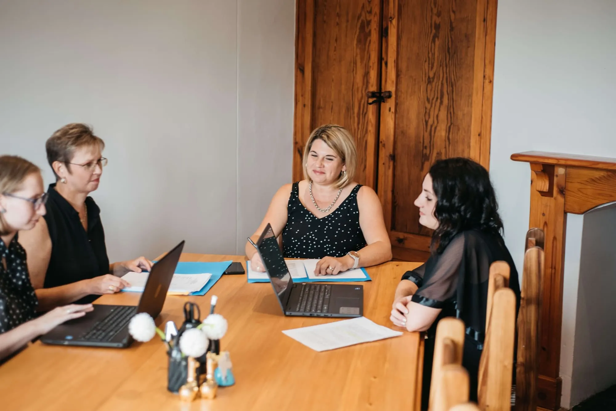 Ladies having a meeting
